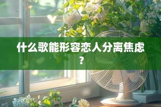 什么歌能形容恋人分离焦虑？