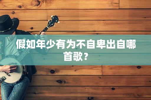 假如年少有为不自卑出自哪首歌？