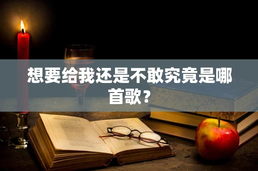 想要给我还是不敢究竟是哪首歌？