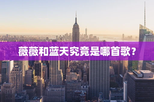 薇薇和蓝天究竟是哪首歌？