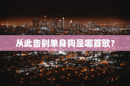 从此告别单身狗是哪首歌？