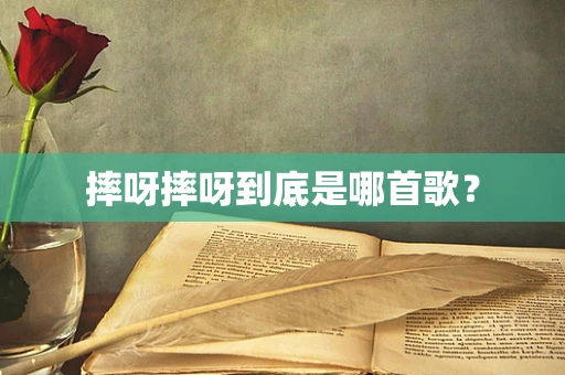 摔呀摔呀到底是哪首歌？