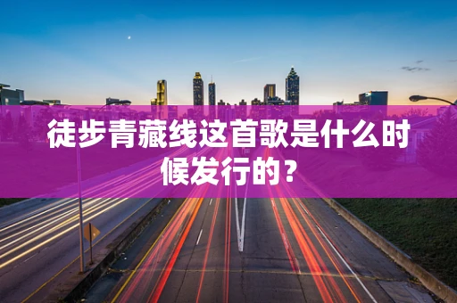 徒步青藏线这首歌是什么时候发行的？