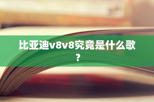 比亚迪v8v8究竟是什么歌？