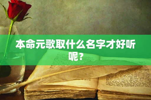 本命元歌取什么名字才好听呢？
