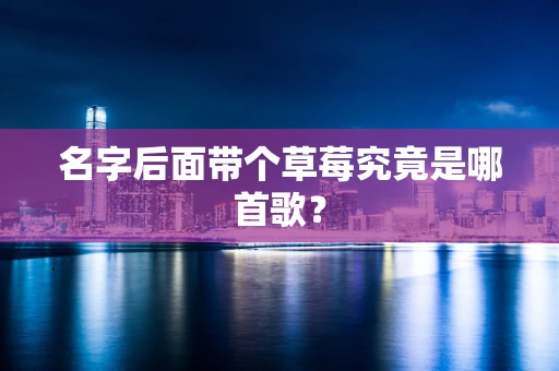 名字后面带个草莓究竟是哪首歌？